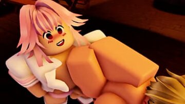 Futanari Astolfo y el encuentro hentai animado de Saber en Roblox