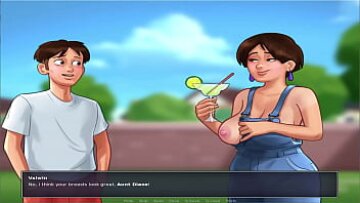 Hot Anime Summer: grandes tetas y acción de citas en UNC Parte 7